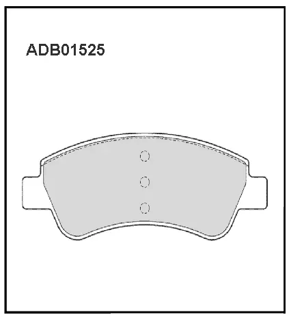 Тормозные колодки дисковые, комплект ALLIED NIPPON ADB01525 7L9IZY P 1441279292