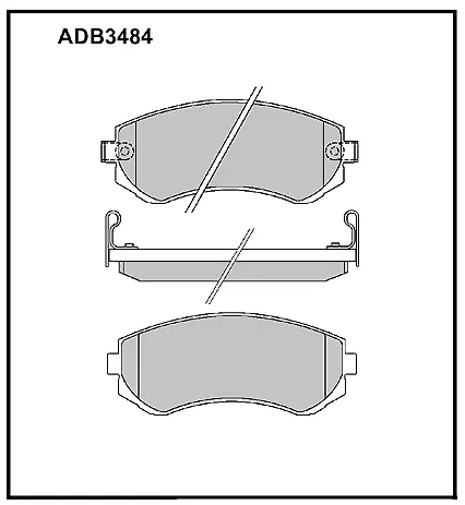 Тормозные колодки дисковые, комплект ALLIED NIPPON CE L7B ADB3484 1420933676 изображение 0