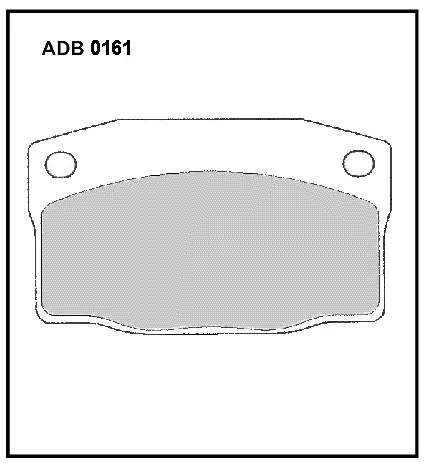 Тормозные колодки дисковые, комплект ALLIED NIPPON ADB0161 R XMRA 1441279431 изображение 0