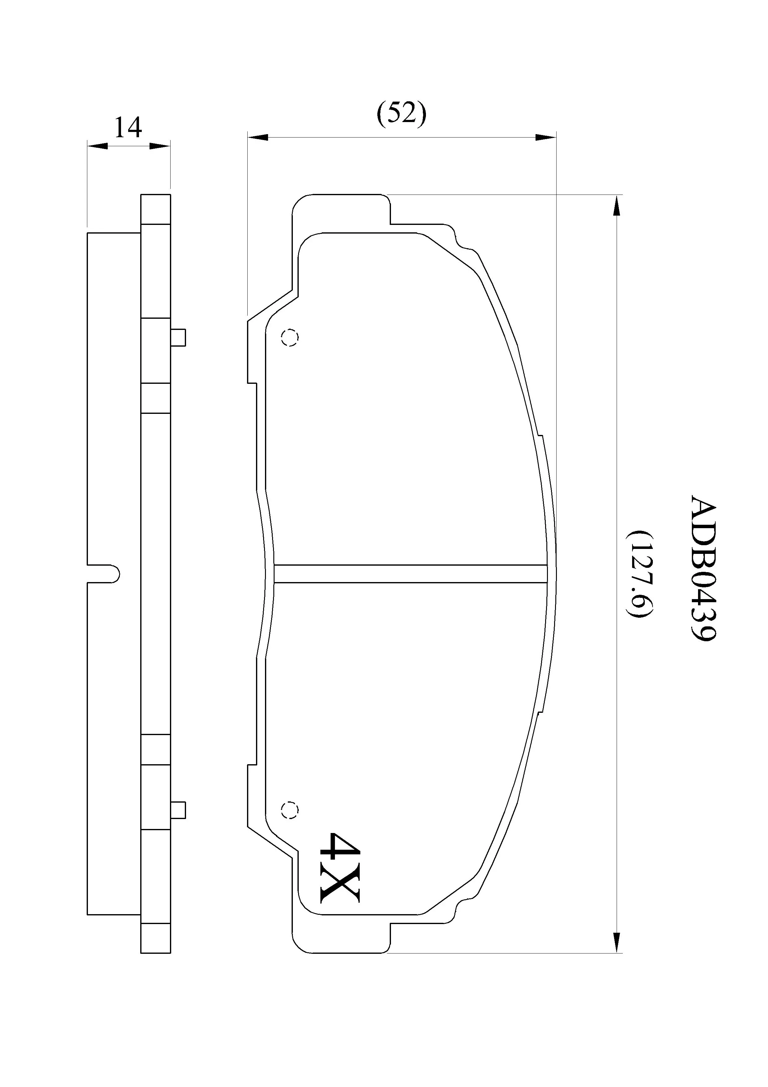 Тормозные колодки дисковые, комплект ALLIED NIPPON 1441279461 D0PID L ADB0439 изображение 0