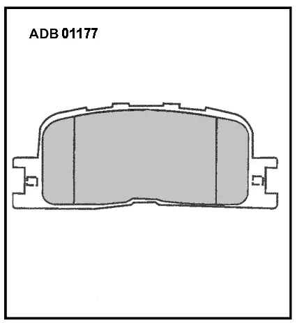 Тормозные колодки дисковые, комплект ALLIED NIPPON ADB01177 1420935747 SLX SP
