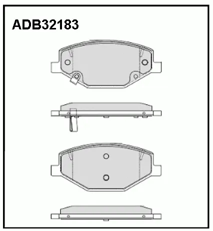 Тормозные колодки дисковые, комплект ALLIED NIPPON 1441279483 ADB32183 CBWI 7
