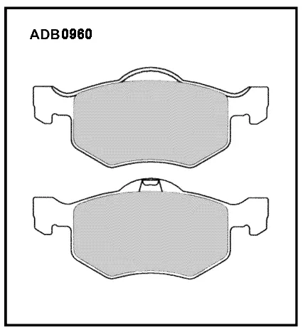 Тормозные колодки дисковые, комплект ALLIED NIPPON 1420936679 R6I0 S2 ADB0960