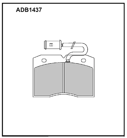 Тормозные колодки дисковые, комплект ALLIED NIPPON 1441279564 DA RWXJ ADB1437