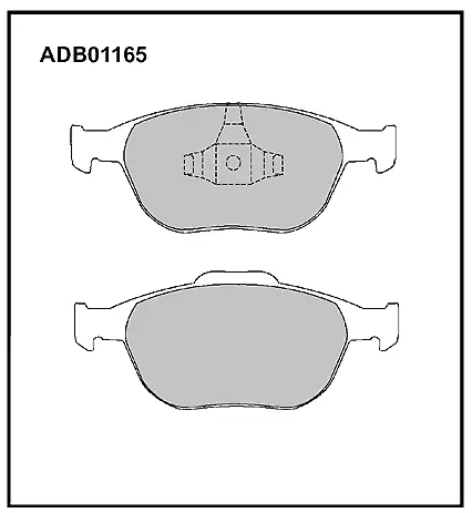 Тормозные колодки дисковые, комплект ALLIED NIPPON 1441279586 XKCJ S ADB01165 изображение 0