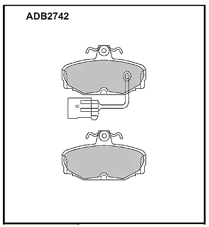 Тормозные колодки дисковые, комплект ALLIED NIPPON Z JQ9MD ADB2742 1441279627