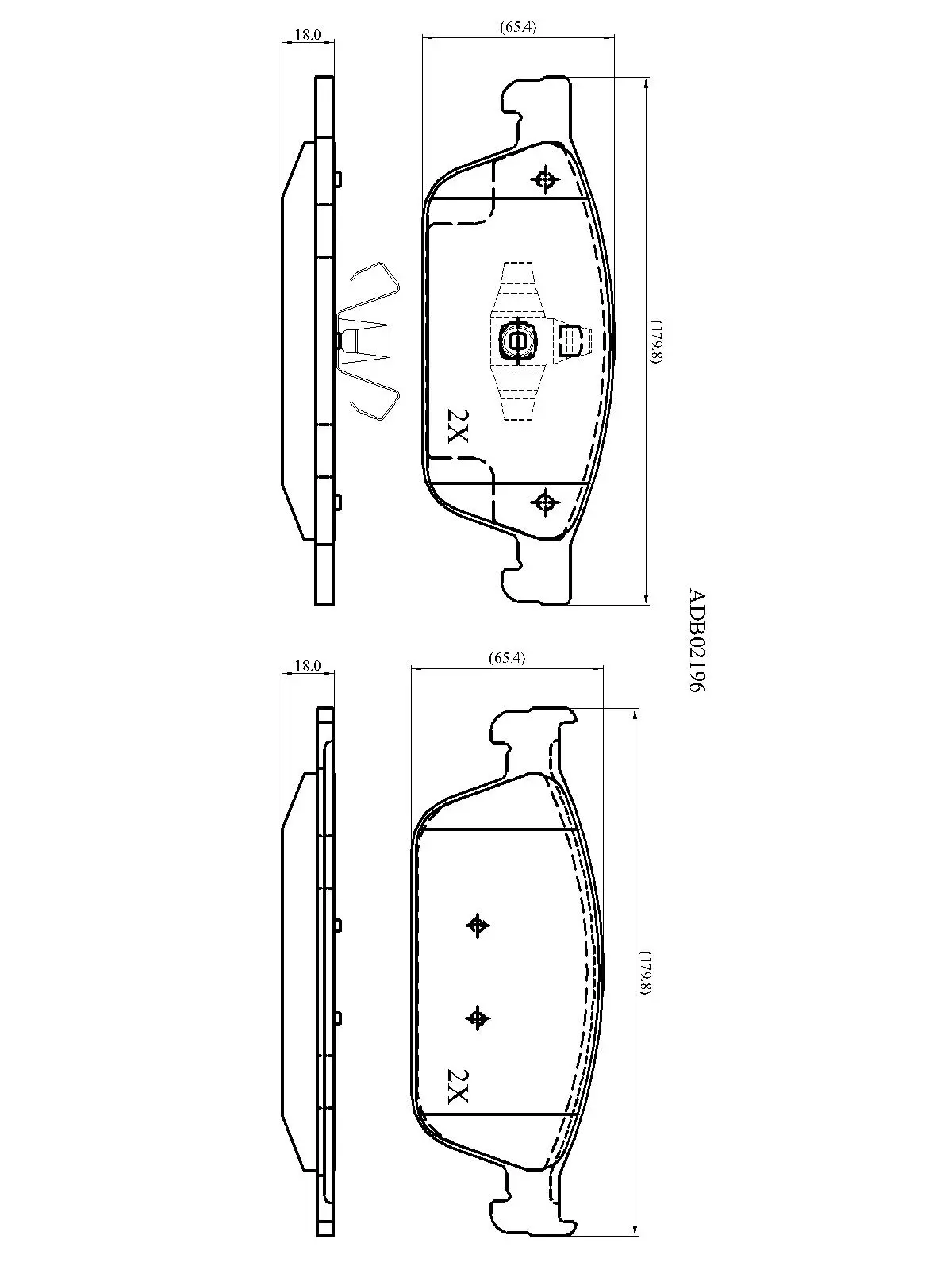 Тормозные колодки дисковые, комплект ALLIED NIPPON 1441279635 SR5 9Q ADB02196