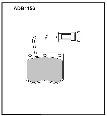 Тормозные колодки дисковые, комплект ALLIED NIPPON ADB1156 AQC 3RZ 1441279653