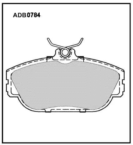 Тормозные колодки дисковые, комплект ALLIED NIPPON NF7A 6JW 1441279675 ADB0784