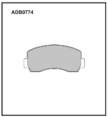 Тормозные колодки дисковые, комплект ALLIED NIPPON 66JR HAI ADB0774 1441279677