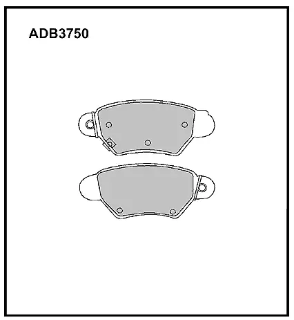 Тормозные колодки дисковые, комплект ALLIED NIPPON ADB3750 QJR 1H 1422913732