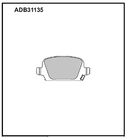 Тормозные колодки дисковые, комплект ALLIED NIPPON L 3KQN ADB31135 1441279715 изображение 0
