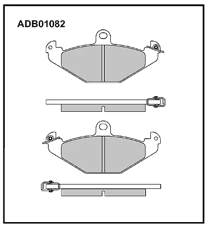 Тормозные колодки дисковые, комплект ALLIED NIPPON ADB01082 1441279750 5 563MX1 изображение 0
