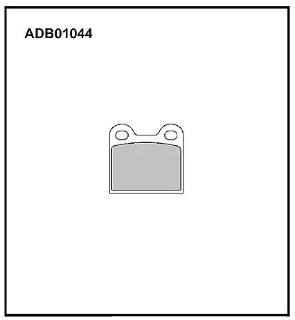 Тормозные колодки дисковые, комплект ALLIED NIPPON ADB01044 1441279752 JNICU K