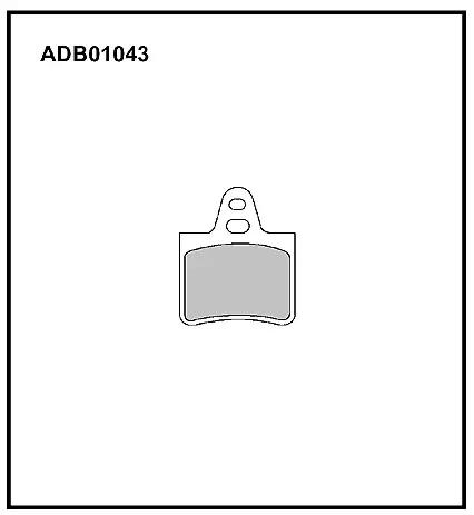 Тормозные колодки дисковые, комплект ALLIED NIPPON 1441279758 X04VIK W ADB01043