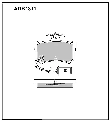 Тормозные колодки дисковые, комплект ALLIED NIPPON 1441279796 8WPS MJM ADB1811