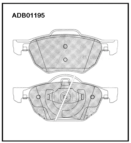 Тормозные колодки дисковые, комплект ALLIED NIPPON GPK G64 1441279822 ADB01195