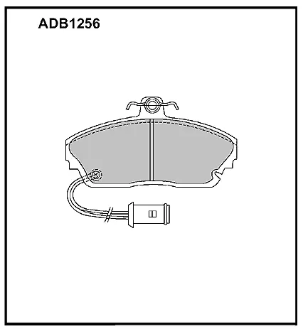 Тормозные колодки дисковые, комплект ALLIED NIPPON ADB1256 1441279824 WHSA5 WC