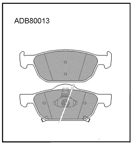Тормозные колодки дисковые, комплект ALLIED NIPPON QL8PD VN ADB80013 1420939555
