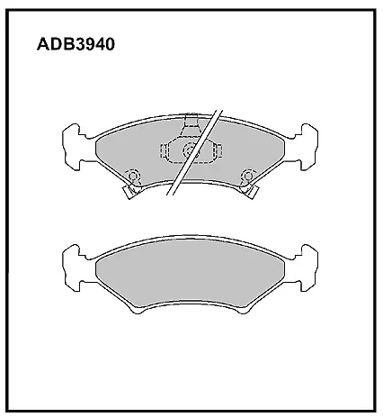 Тормозные колодки дисковые, комплект ALLIED NIPPON 75 2Y44X 1441279863 ADB3940
