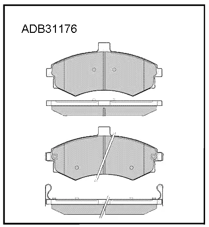 Тормозные колодки дисковые, комплект ALLIED NIPPON 1422912997 SZ YU57 ADB31176 изображение 0