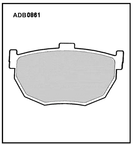 Тормозные колодки дисковые, комплект ALLIED NIPPON ADB0861 X 1YKDZ 1441279893 изображение 0