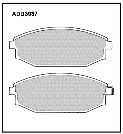 Тормозные колодки дисковые, комплект ALLIED NIPPON ADB3937 1441279905 ZSQ VFZ изображение 0