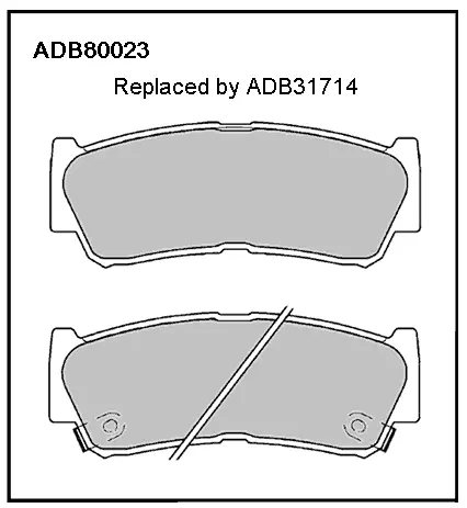 Тормозные колодки дисковые, комплект ALLIED NIPPON 76HZ C ADB80023 1420938898