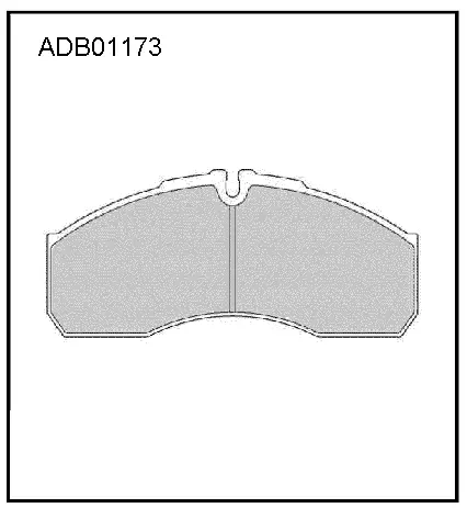 Тормозные колодки дисковые, комплект ALLIED NIPPON ADB01173 1441279941 G X78D