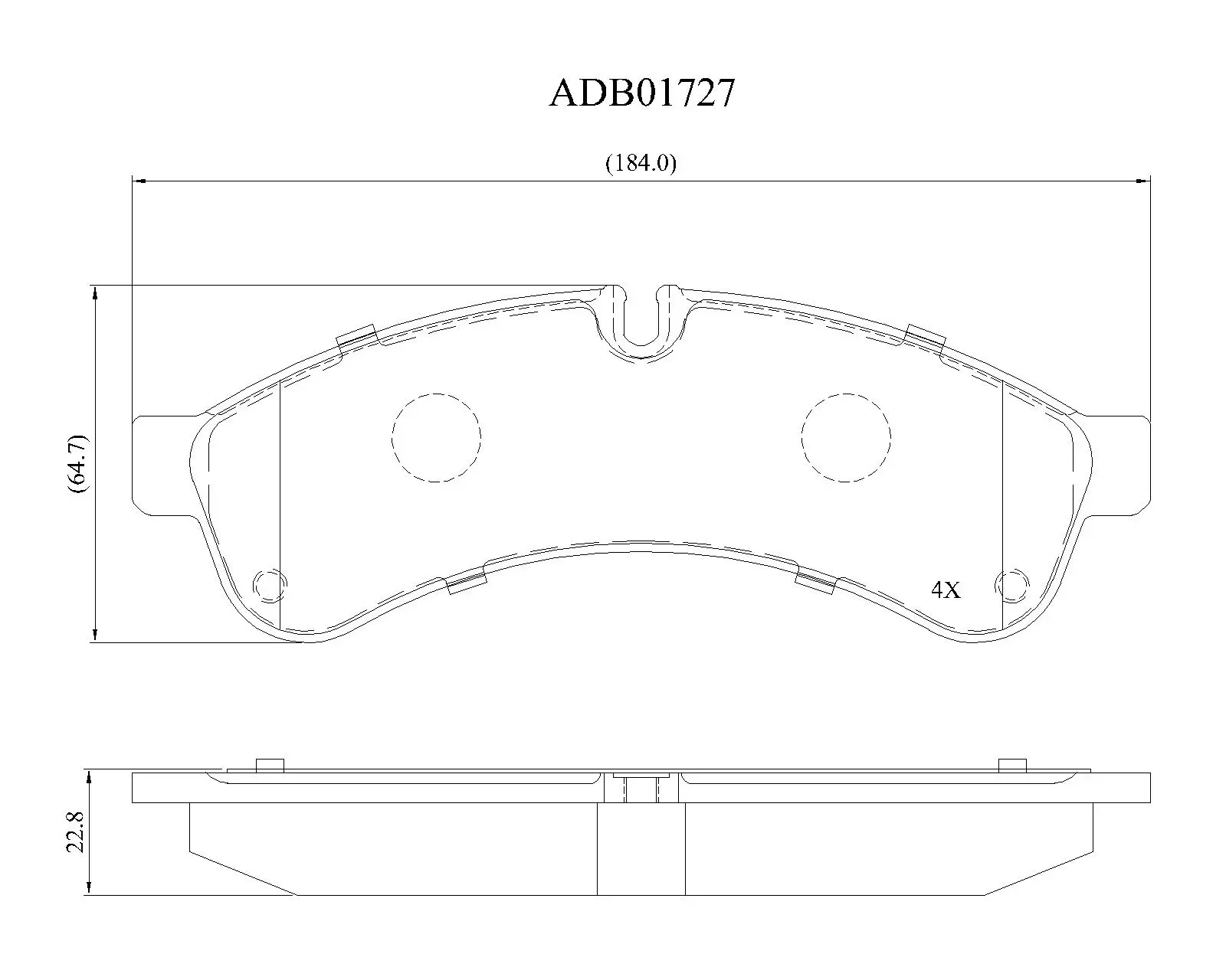Тормозные колодки дисковые, комплект ALLIED NIPPON 1441279942 VL 4UQ ADB01727 изображение 0
