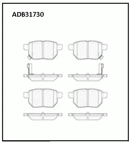 Тормозные колодки дисковые, комплект ALLIED NIPPON ADB31730 1441279952 ONKN IWO изображение 0