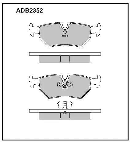 Тормозные колодки дисковые, комплект ALLIED NIPPON 1441279967 Z4R PFT ADB2352
