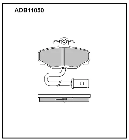 Тормозные колодки дисковые, комплект ALLIED NIPPON 1441279968 7ILL4 75 ADB11050