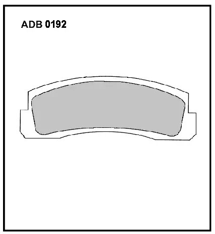 Тормозные колодки дисковые, комплект ALLIED NIPPON L27W8 5T ADB0192 1422913272 изображение 0