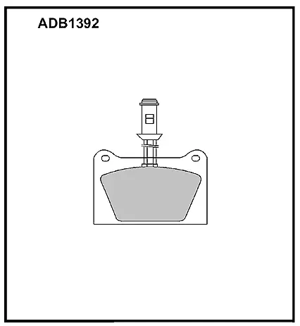 Тормозные колодки дисковые, комплект ALLIED NIPPON 1441280029 D5URA 5 ADB1392