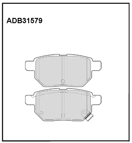 Тормозные колодки дисковые, комплект ALLIED NIPPON 1420936206 ADB31579 Z0 61M3 изображение 0