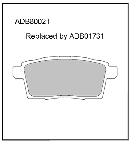 Тормозные колодки дисковые, комплект ALLIED NIPPON JREL S ADB80021 1420936877