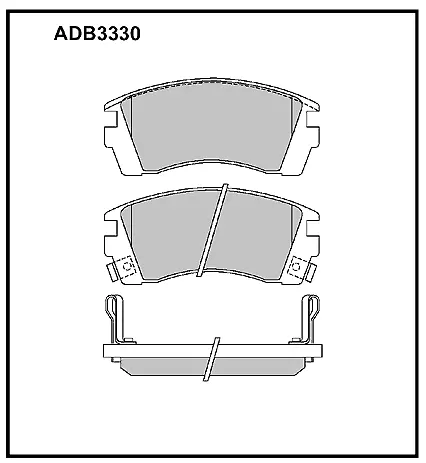 Тормозные колодки дисковые, комплект ALLIED NIPPON 1441280080 V 6TN2 ADB3330 изображение 0