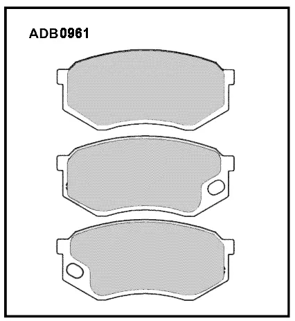 Тормозные колодки дисковые, комплект ALLIED NIPPON KLJ 2H9 1441280088 ADB0961