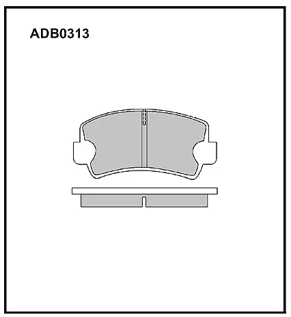 Тормозные колодки дисковые, комплект ALLIED NIPPON ADB0313 1441280089 EY9E1 Z