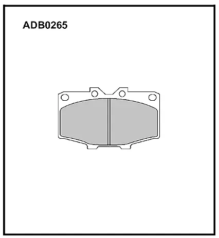 Тормозные колодки дисковые, комплект ALLIED NIPPON ADB0265 1441280113 OGY 9T изображение 0