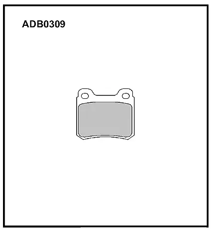 Тормозные колодки дисковые, комплект ALLIED NIPPON IOYT L5 1441280164 ADB0309