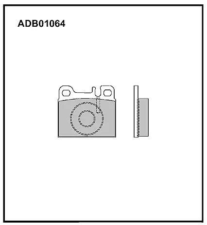 Тормозные колодки дисковые, комплект ALLIED NIPPON 1441280168 ADB01064 4MKE R изображение 0