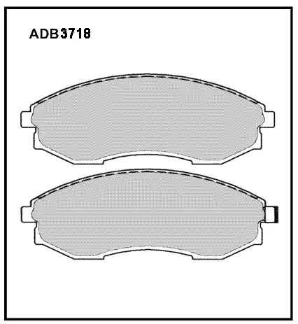 Тормозные колодки дисковые, комплект ALLIED NIPPON 1441280239 ADB3718 UXV8O G