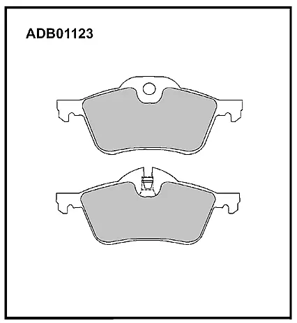 Тормозные колодки дисковые, комплект ALLIED NIPPON ADB01123 8DKFW CD 1441280243