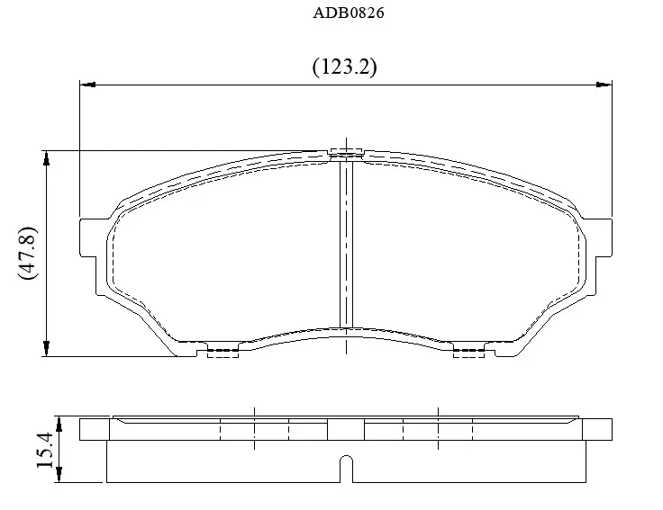 Тормозные колодки дисковые, комплект ALLIED NIPPON 3LU5RH 1 1420938064 ADB0826