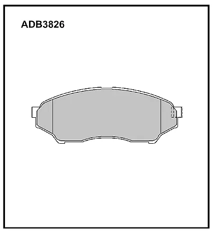 Тормозные колодки дисковые, комплект ALLIED NIPPON 1441280278 12Z 7G ADB3826
