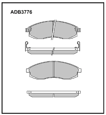 Тормозные колодки дисковые, комплект ALLIED NIPPON N EHD1 1441280312 ADB3776 изображение 0