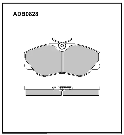 Тормозные колодки дисковые, комплект ALLIED NIPPON ADB0828 1441280313 L D8ZR