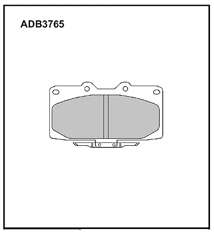 Тормозные колодки дисковые, комплект ALLIED NIPPON ADB3765 A0ST0 QF 1441280315 изображение 0
